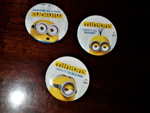 MINIONS PINS PROMO BUTTONS WALMART NOT FOR SALE EMPLOYEES ONLY set of 3 - 第 10/10 張圖片