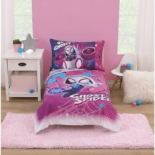5 Pieces Ghost Spider Toddler Or Crib Bedding Set - Picture 3 of 6