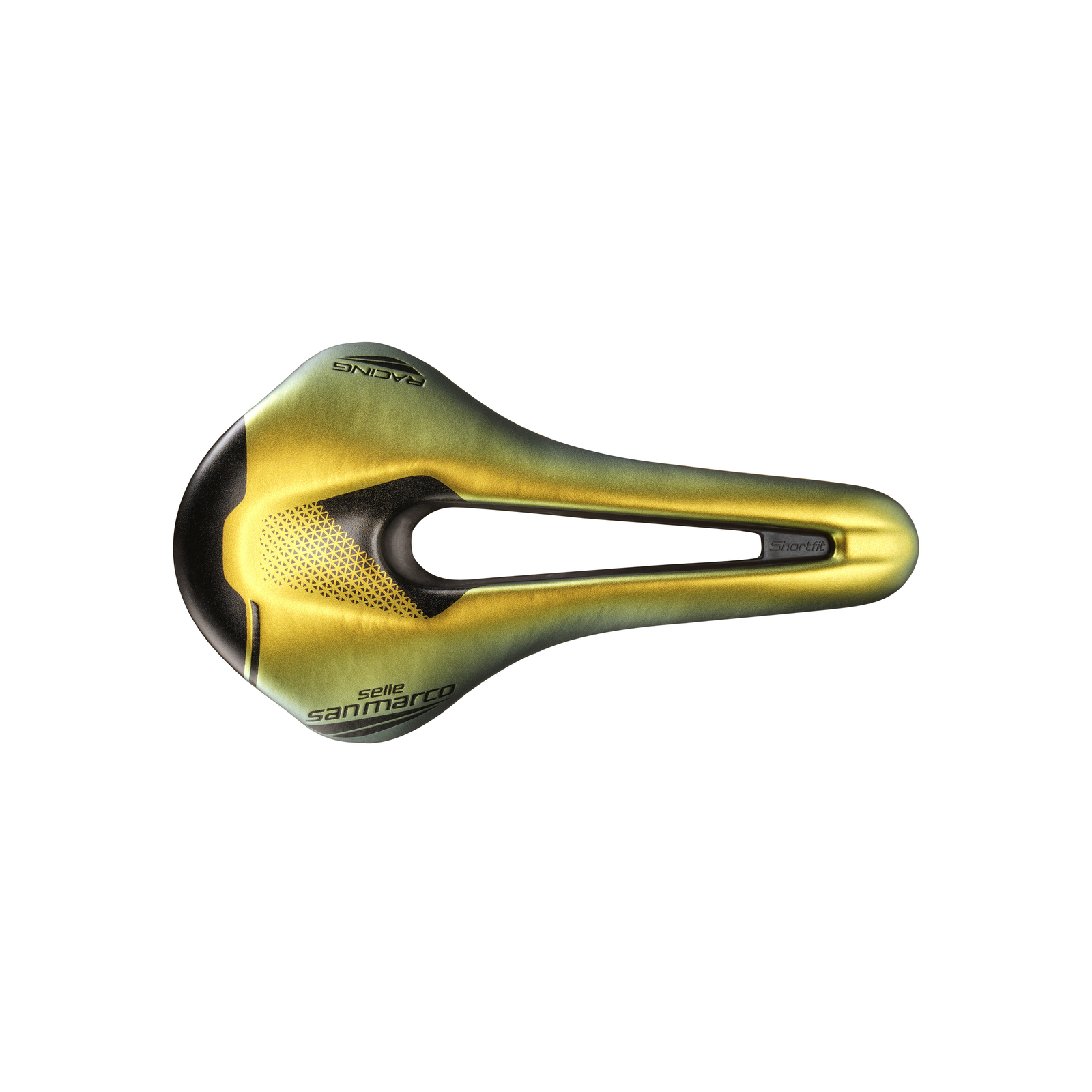Selle San Marco Shortfit 2.0 Sella Racing, Corsa L3 Oro iridescente.