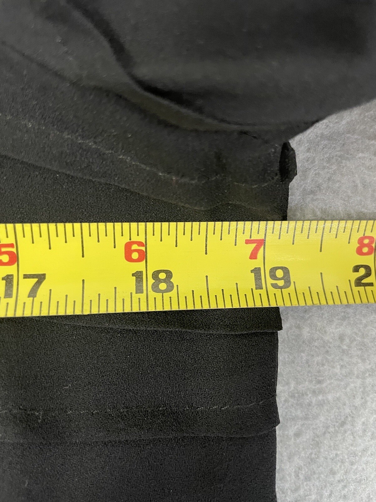 Talbots Sz 6 Sheer Blouse Tiers Black Long Sleeve Button Back *No lining*