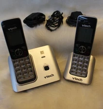Vtech 2-Handset Cordless Phone with Caller ID/Call Wait Inc Tele Cord CS6919-2