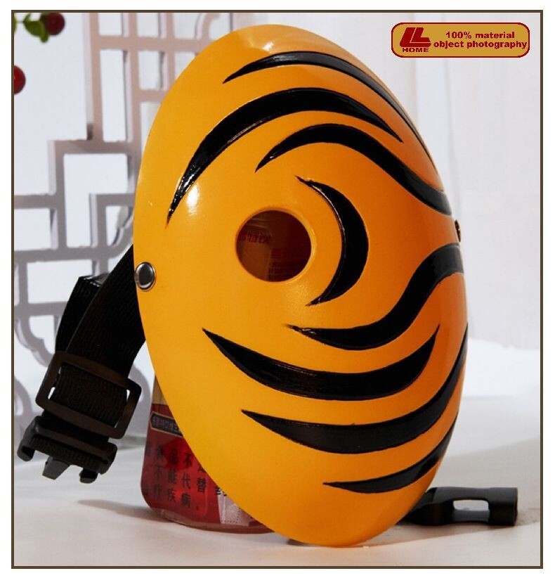 Anime Ninja Spiral Tiger Figure Mask Obito Tobi CosPlay Prop Suit