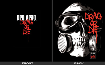 Pro Drag USA  Authentic ''Drag or Die'' (115) Black Mens T-Shirt.  Drag, Race NHRA
