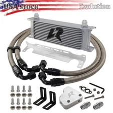 13 Row 10AN Oil Cooler Oil Filter Sandwich Plate Kit for LS1 LS2 LS3 LS6 LS7 LS9