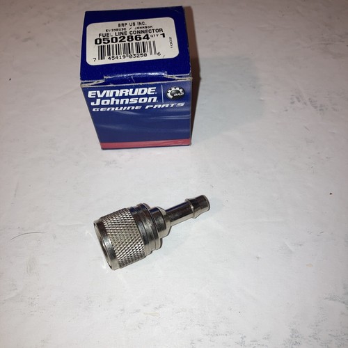 STAINLESS STEEL PUSH LOCK FUEL LINE CONNECTOR EVINRUDE JOHNSON 0502864