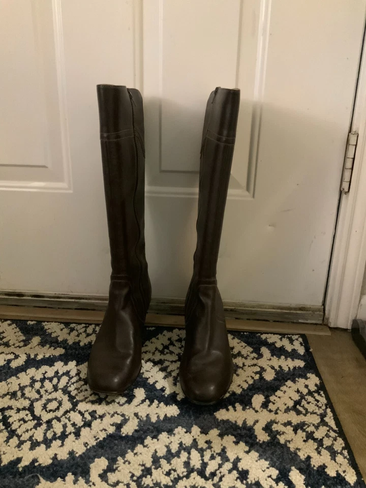 Botas Softspots Reagan Cuero Marrón Cremallera 9.5 M Foto 2 de 4