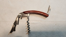Waiter's Corkscrew / Bottle Opener / Cutter - Wood - Multi Function tool