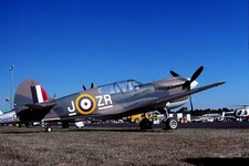 Original colour slide P-40E Warhawk AK752/JZR - Private