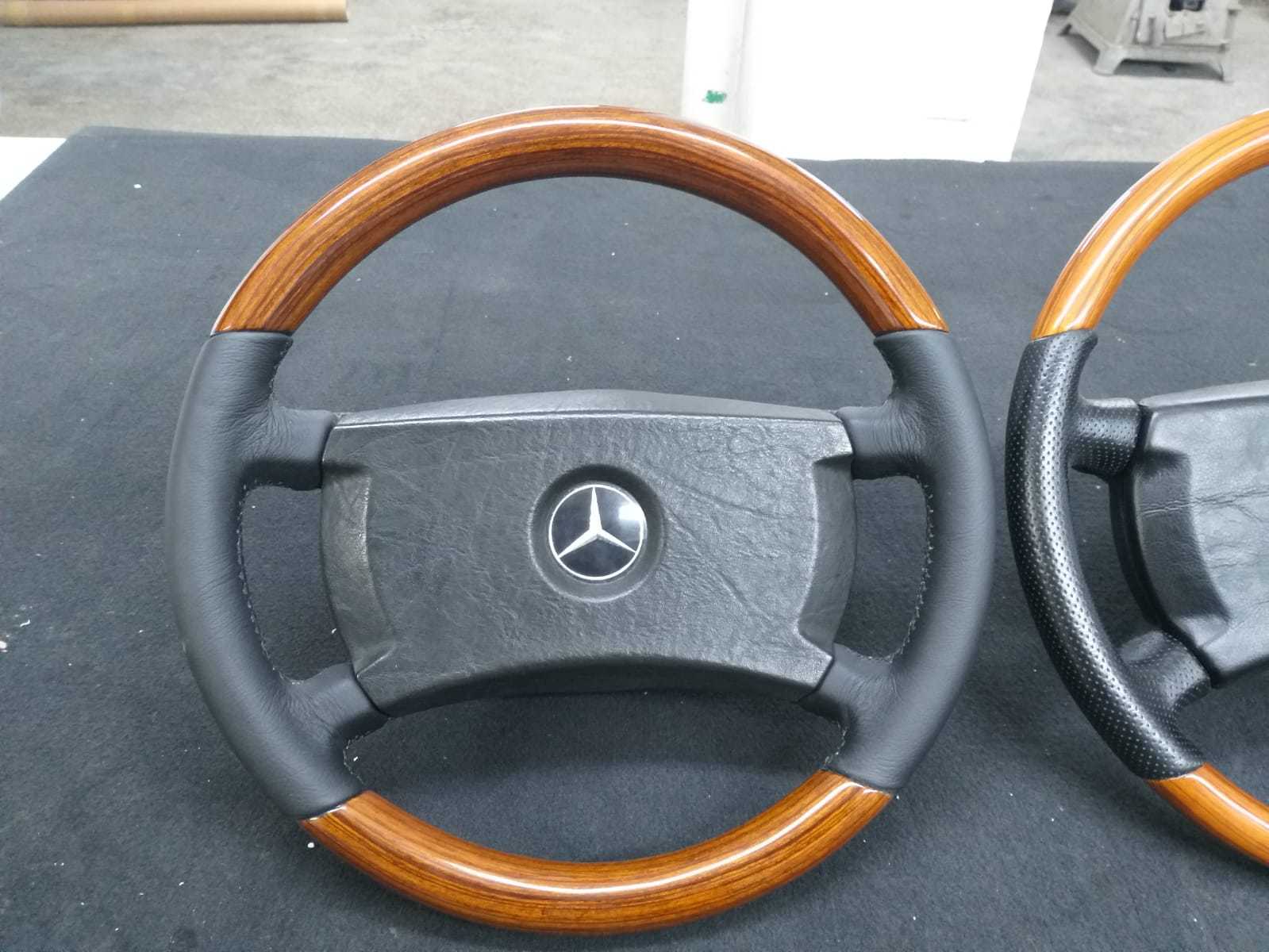 Remanufactured Mercedes Steering Wheel Fits W123 W124 W126 W201 Zebrano