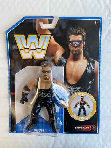 BNIB WWE MATTEL RETRO SERIES 10 DIESEL WRESTLING A...