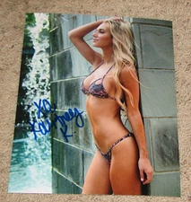 KOURTNEY KELLAR SIGNED 8X10 PHOTO coa LINGERIE MODEL UFC RING GIRL