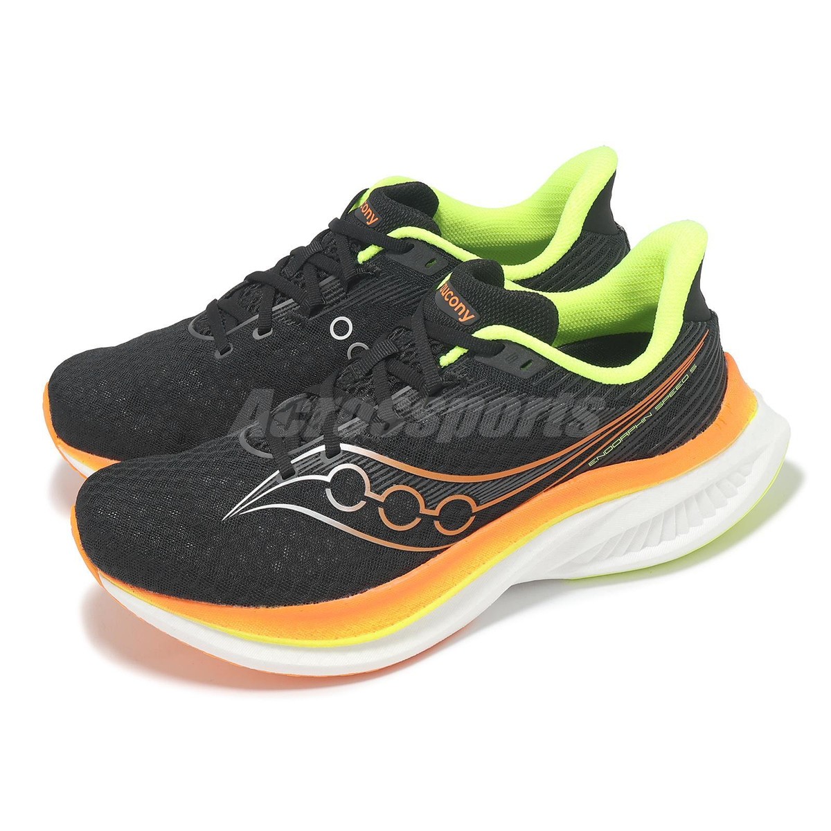 Saucony Endorphin Speed 5 Black Yellow White Men Running  display picture 2