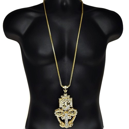 Men's Huge Jesus Combo Iced Simulated 