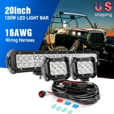 Nilight 20Inch 126W LED Light Bar for Jeep SUV ATV 4WD Off Road Trucks PK 22 24"
