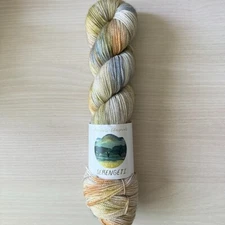 Explorer Knits + Fibers Denali Sock Yarn in Serengeti National Park - 1 Skein