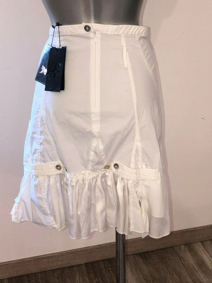 jolie jupe asymetrique blanche MC PLANET taille 46 fr 14 usa NEUF