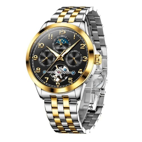 OLEVS Automatic Mechanical Waterproof Luxury Watch Date Men's Wristwatch - Picture 7 of 28