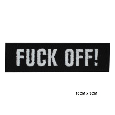 F**k Off Buchstabe Bügelbild/Aufnähen Patch bestickt Abzeichen Applikation für Kleidung