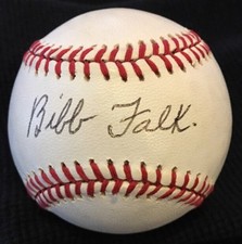 Bibb Falk dec.89 JSA Signed Baseball Joe Jackson replacement Chicago White Sox