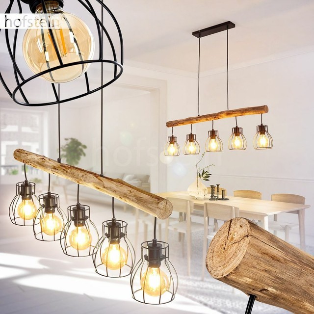 Pendelleuchte E27 Kuche Schwarz Stahl Vintage Wohnzimmer Gunstig Kaufen Ebay