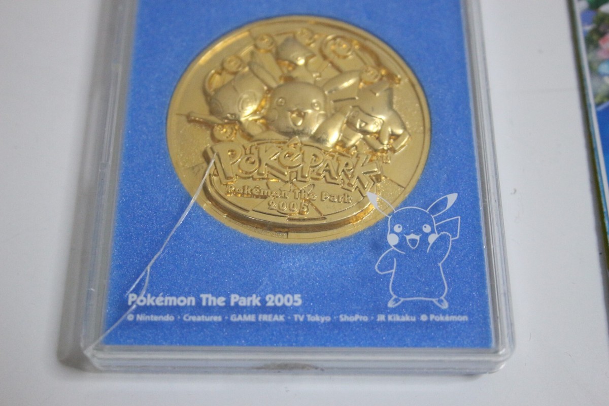 Pokemon The Park 2005 メダル Pokemon Pokepark 2005 Limited Commemorative Medal and Brochure