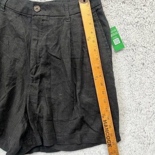 NEW Women's GAP Black Linen Blend Casual Shorts Size 12 - Picture 3 of 10