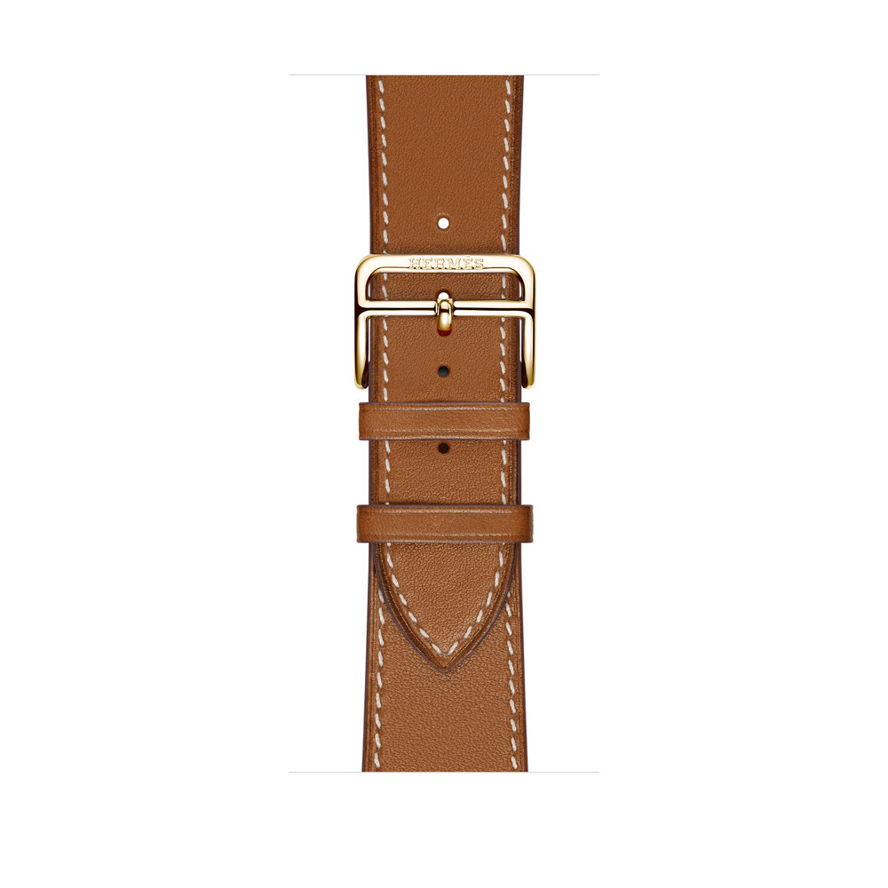 24K Gold Plated Series 9 HERMES Apple Watch 45mm Fauve