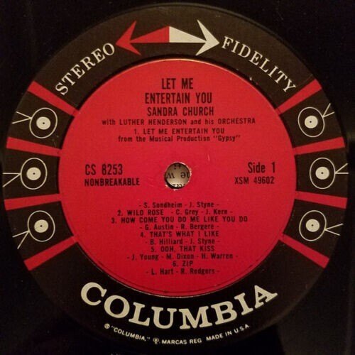 Sandra Church (2) - Let Me Entertain You 1960 LP, Album Columbia CS - Bild 2 von 4