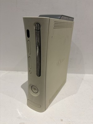 Microsoft Xbox 360 Weiß Spielekonsole mit Festplatte, AV & Stromkabel - Funktioniert