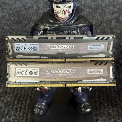 Micron Ballistix Sport LT Gray 8GB (2x4GB DDR4 RAM 2666MHz  |  BLS4G4D26BFSB.8FE