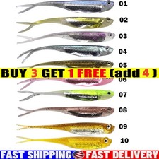 6PCS Top Water Fishing Lures Minnow Drop Shot Lure Bass Bait Shad Lure Soft new
