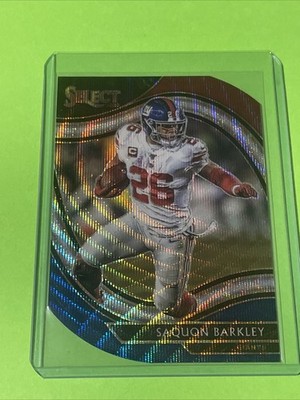 2020 Select Saquon Barkley Tri Color Prizm Die Cut Field Level #316 Giants