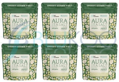 Feel Complete Aura Meersalz Bärlauch Vitamin D Keltisches Salz - 80g (6er Pack)