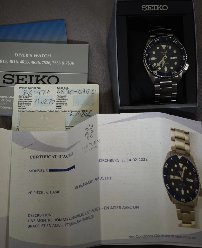 Seiko 5 Sports SRPD51K1, photo 1 of 5