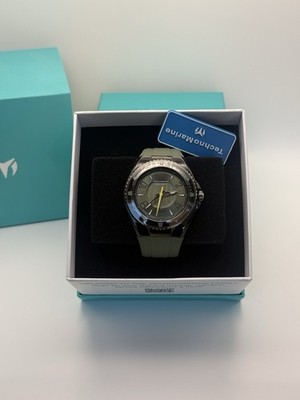 Brand New TechnoMarine Lusso Mare Men's Watch - 44mm, Green,black TM-225025