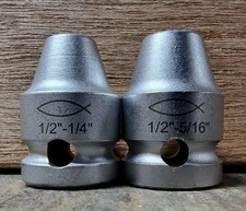 Stecknuss FISCHER - Reduzierst&uuml;ck 1/2" zu 5/16" + 1/4" Bitaufnahme  Adapter NEU