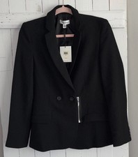Calvin Klein NWT Women s Sz 2 Black Blazer - Short Zipper - Lined - Pockets