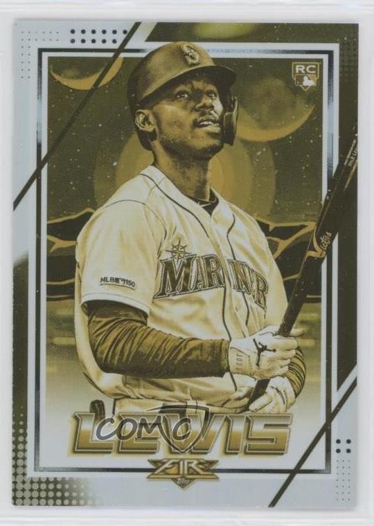 2020 Topps Fire Gold Minted Kyle Lewis #130 8k4