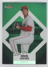 2006 Topps Finest Green Refractor 86/199 Ervin Santana #65 0h1