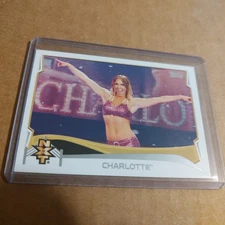 2014 TOPPS CHROME WWE - NXT PROSPECTS CHARLOTTE FLAIR ROOKIE CARD #5 RC 