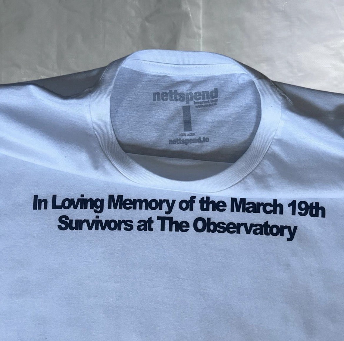 nettspend マーチTシャツ Nettspend March 19th The Observatory Concert Tee (2025) Santa Ana