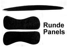 Round Western Panels, Hook and Loop Pads for Strong Swing