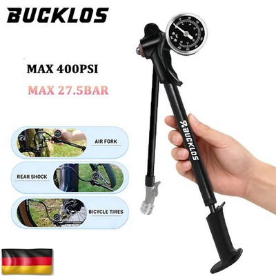 Hochdruck 400Psi Fahrradluft Pumpen Gauge Rückhängung Stoßdämpfer MTB Reifen DE