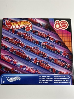 Hot Wheels Mattel 80th 8-Pack Red Target Exclusive Silver Series
