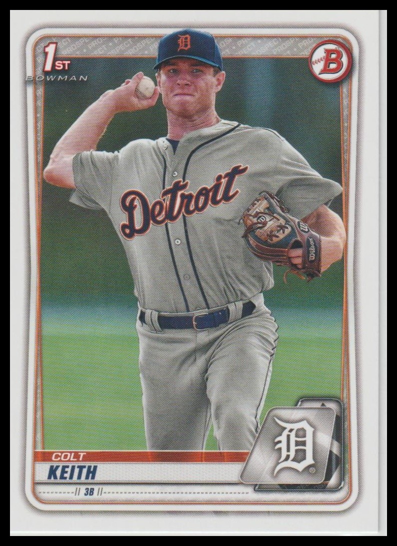 2020 Bowman Draft Colt Keith Detroit Tigers