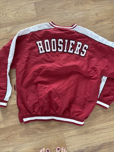 Vtg Y2K Indiana University Hoosiers Colosseum Athletics Pullover Jacket Mens L - Picture 9 of 10