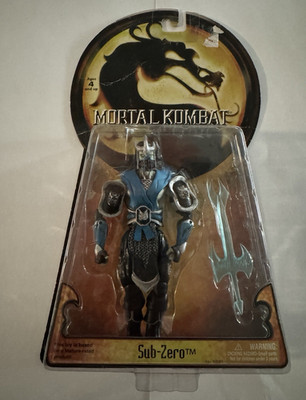 Jazwares Mortal Kombat Deception Sub-Zero Action Figure 2005 Boxed w/ Axe