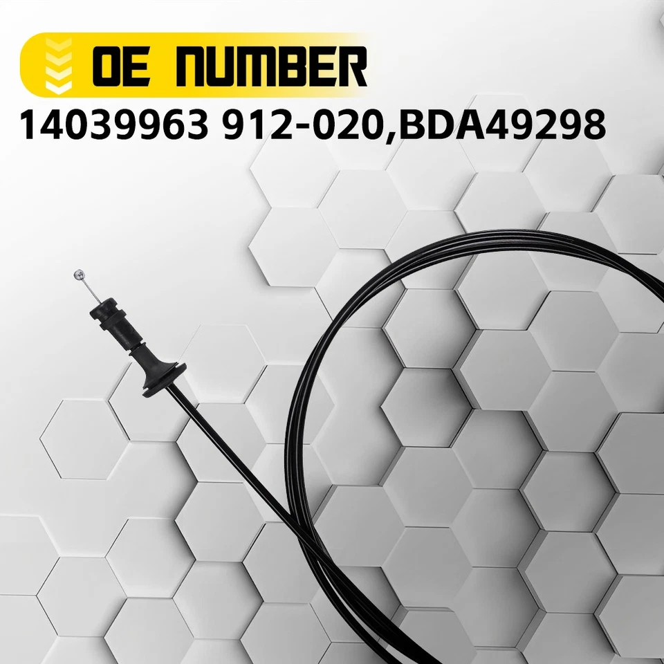 Cable de liberación de capó con mango para 81-86 Chevrolet K20 K30 K5 Blazer 912-020 Foto 3 de 4