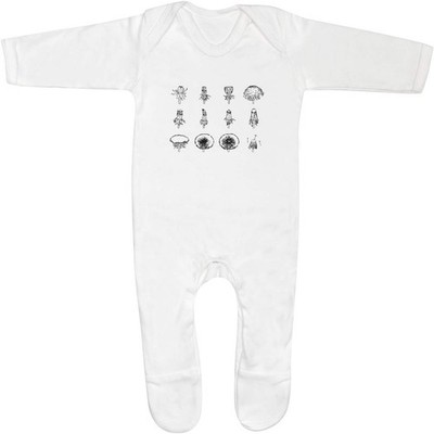 Baby Strampler Jumpsuits / Schlafanzüge 'Pusteblume Growth Cycle' (SS062169)