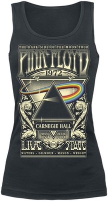 Pink Floyd Top Damen The Dark Side Of The Moon - Live On Stage 1972 schwarz